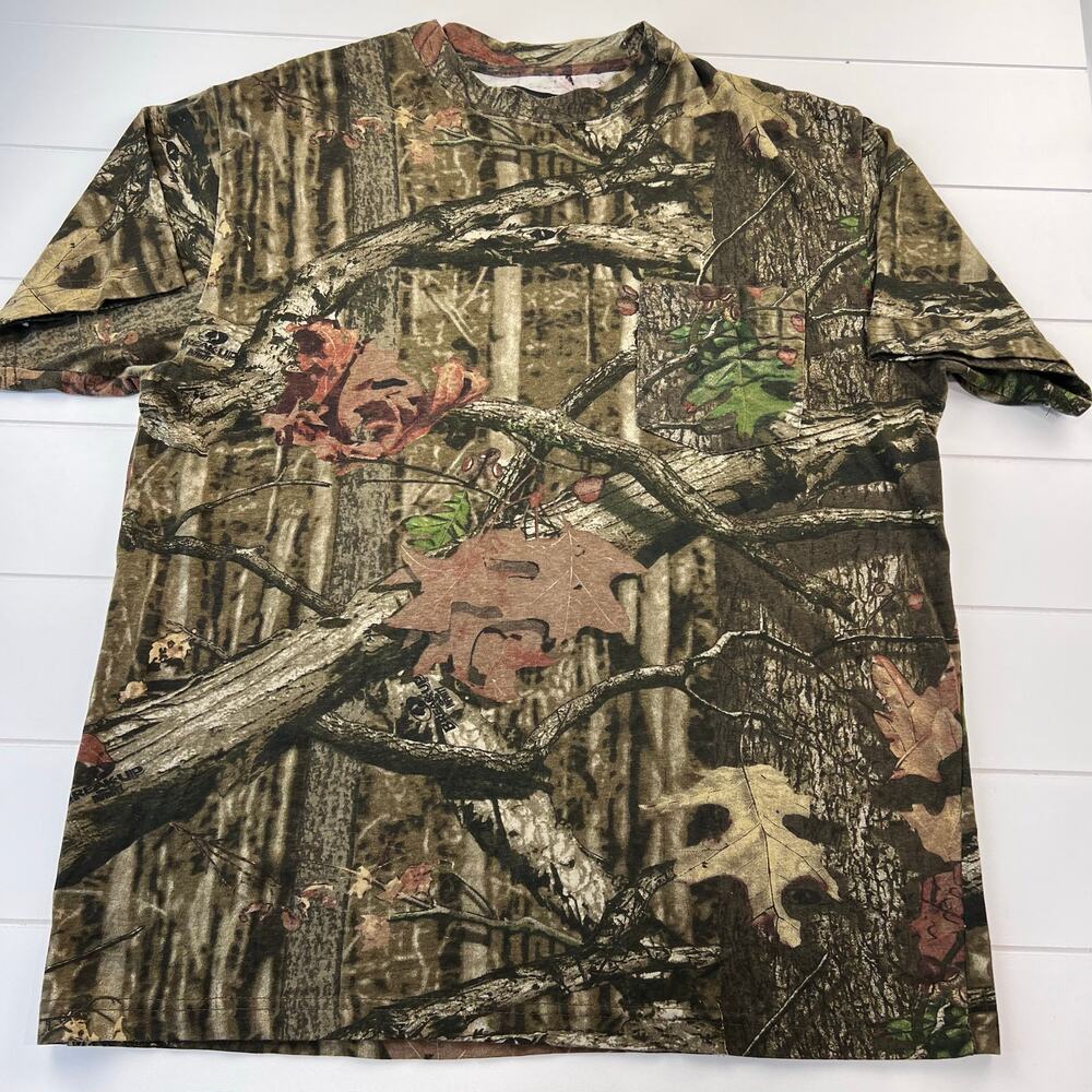 yukon gear Camo Pocket T-shirt men's size Large Camouflage Breakup